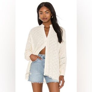 Show Me Your Mumu Tunic Womens XS Ivory Journey Midsummer Boho Peasant Top M L